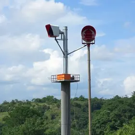 teste das sirenes de emergência