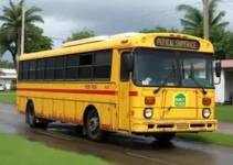 ônibus com goteira