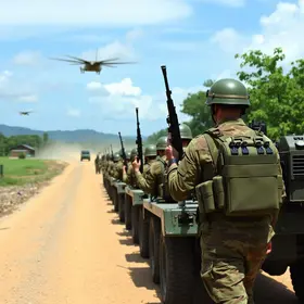 exercício do Exército em Itaguaí