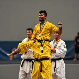 Atletas de Itaguaí no Brasileiro de Kung-Fu